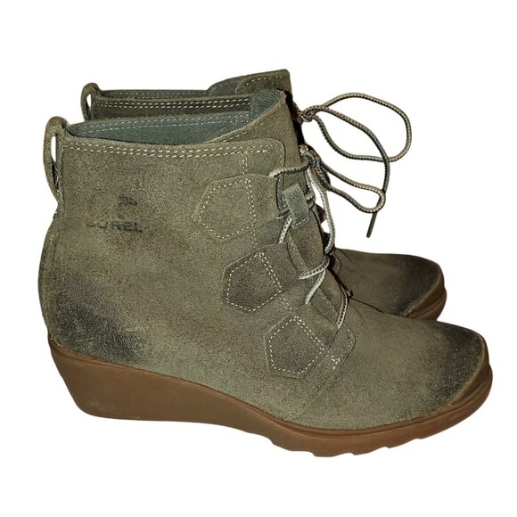 Sorel Toronto Suede Wedge Lace Up Boot - Picture 1 of 6